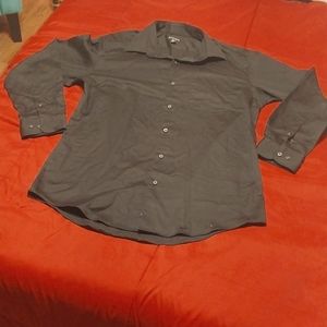 Black long sleeve button down shirt. M